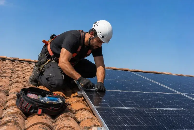 Maintenance et monitoring de panneaux solaires à Saint-Julien-de-Vouvantes